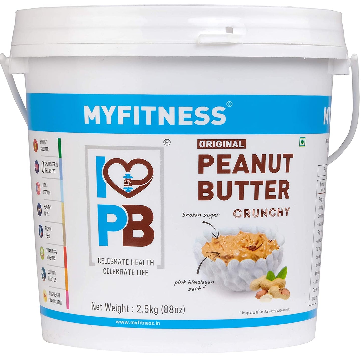 MY FITNESS PEANUT BUTTER 2.5 KG