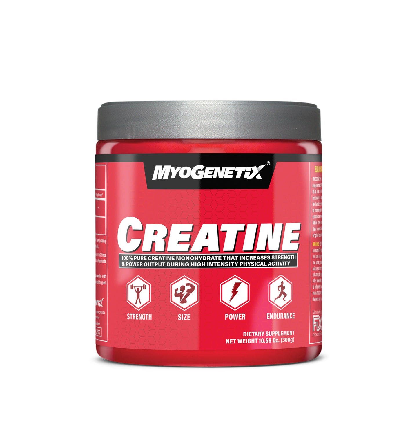 MYOGENETIX CREATINE 300G