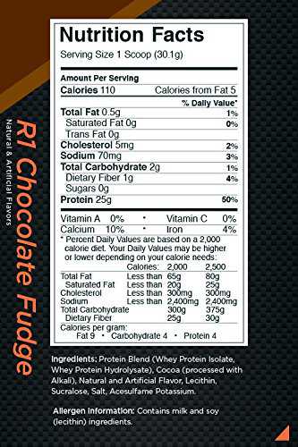 RULE 1 WHEY PROTEIN ISOLATE & HYDROLYZED 4.91 LBS