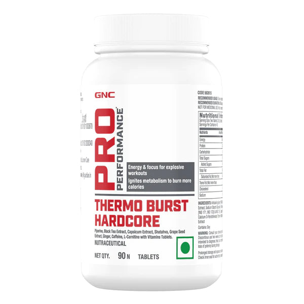 GNC THERMO BURST HARDCORE 90 TABLETS