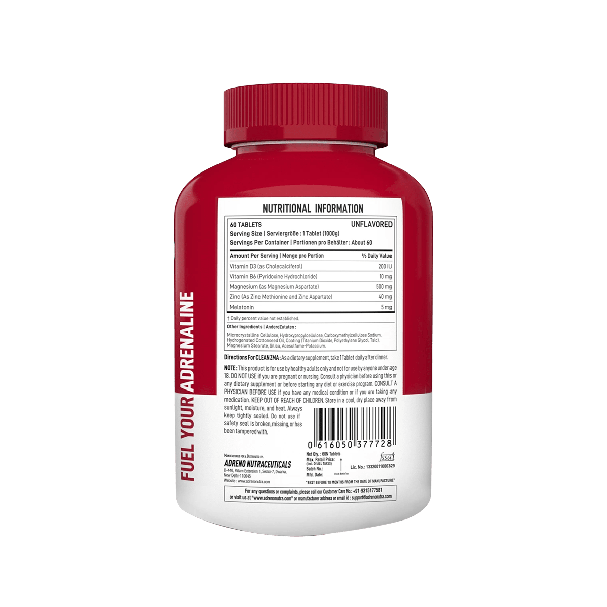 AN CLEAN ZMA 60 TABLETS