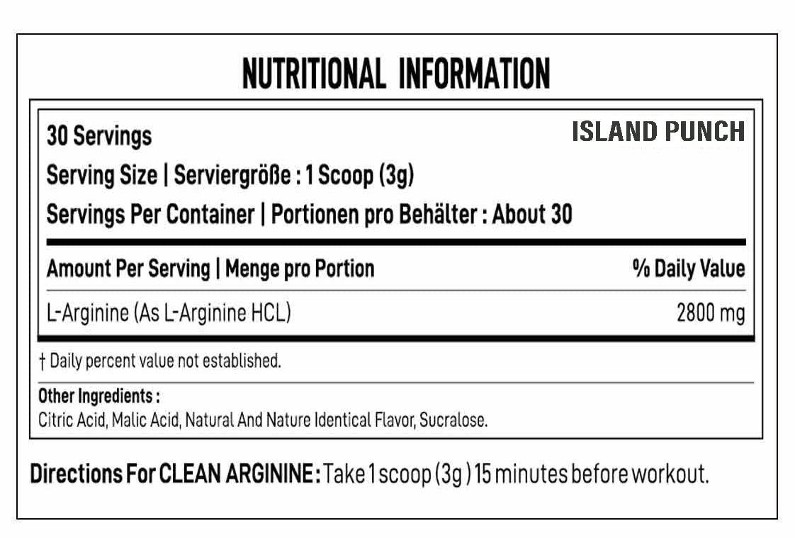 ADRENO NUTRACEUTICALS CLEAN ARGININE 90 GM