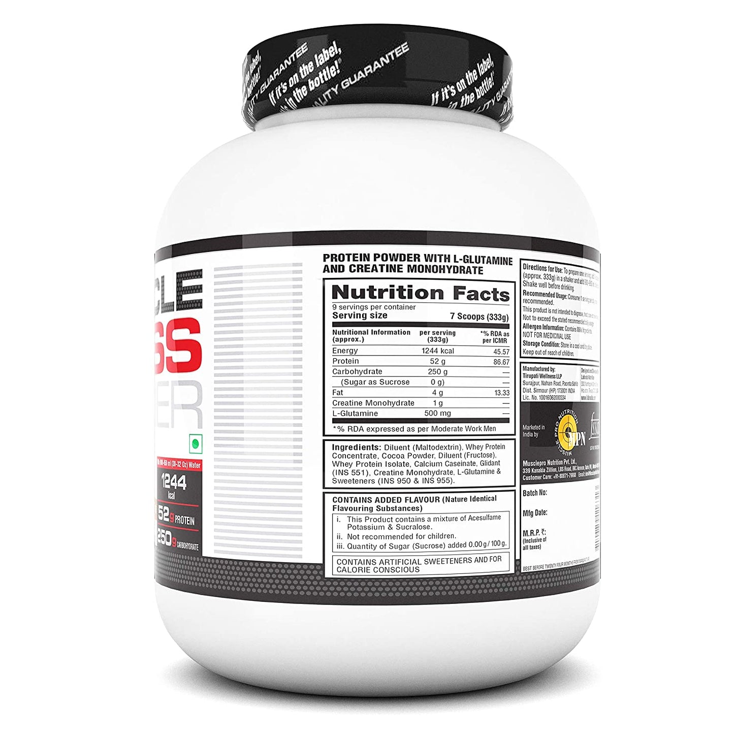 LABRADA MUSCLE MASS GAINER 3 KG