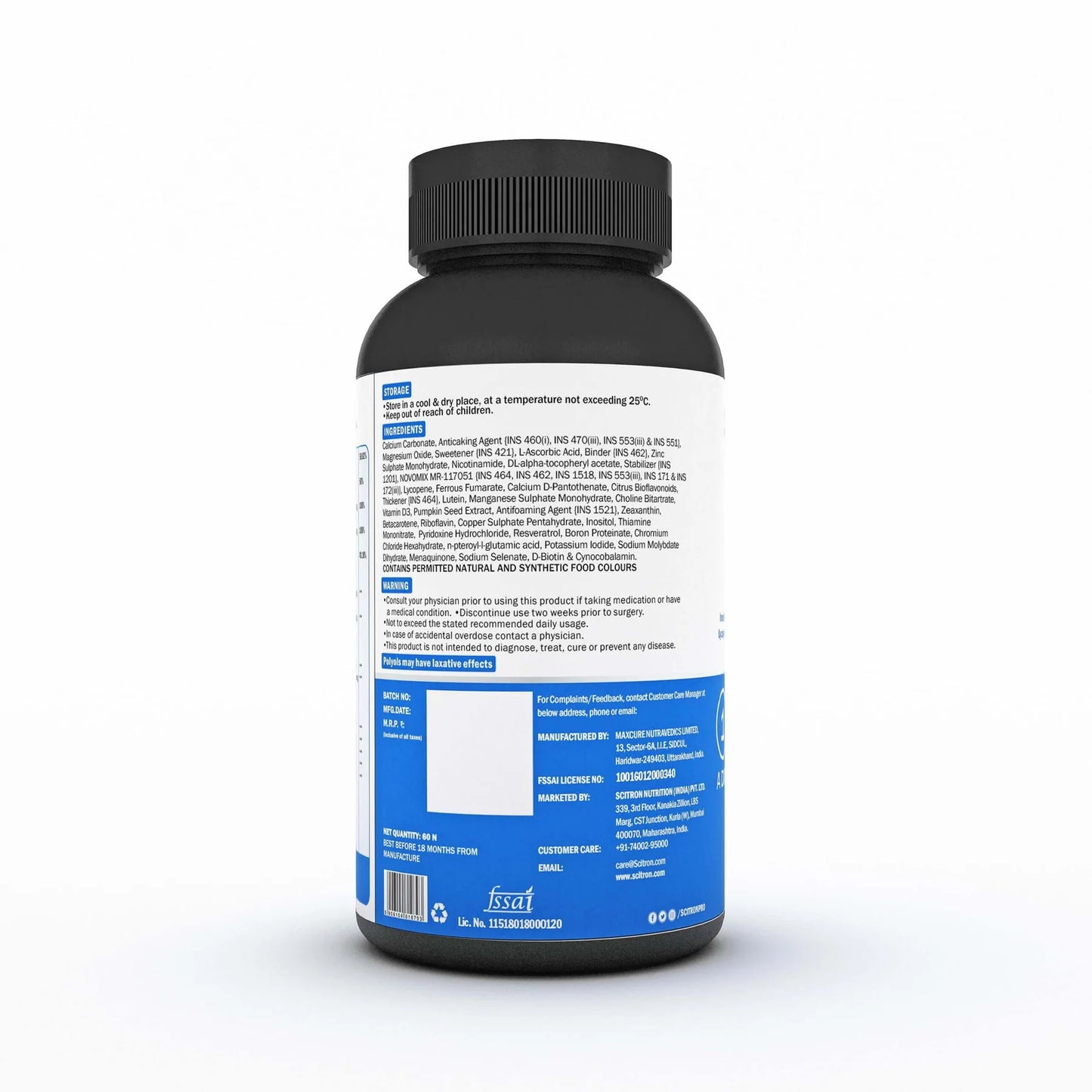 SCITRON MULTI MEN 60 TABLETS